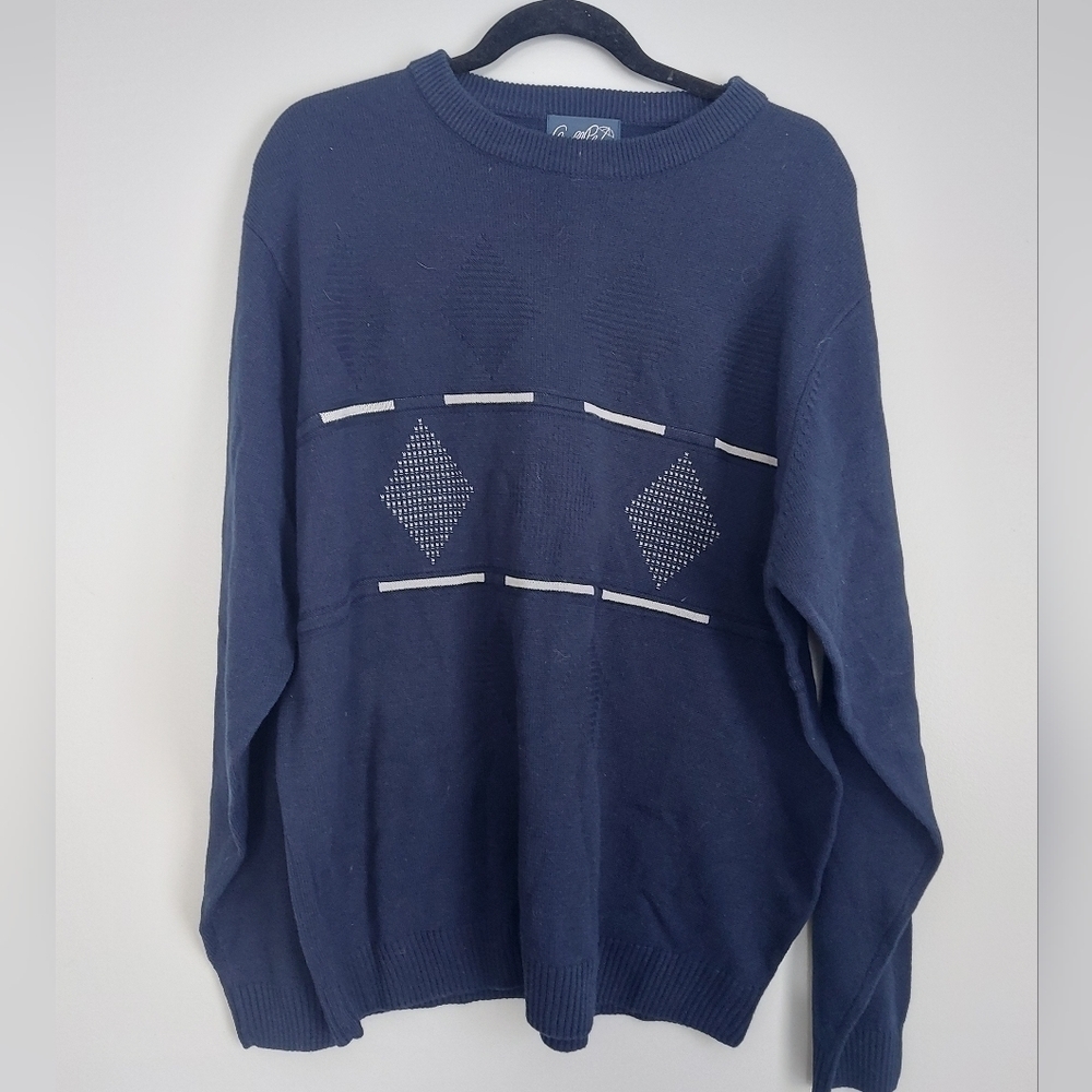 blue men's sweater large